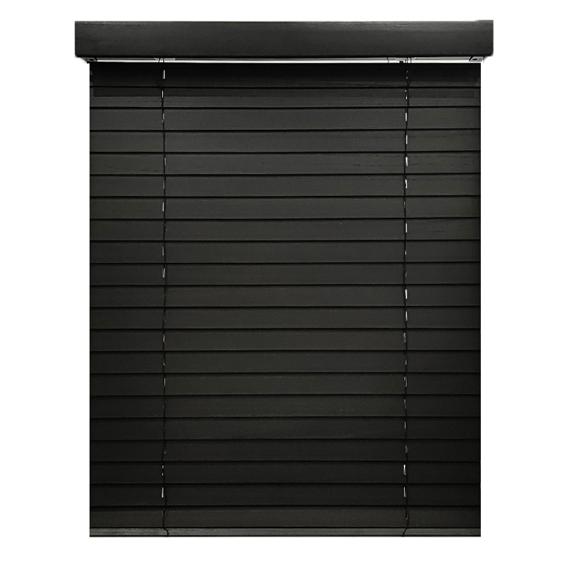 Electric paulownia wood blinds