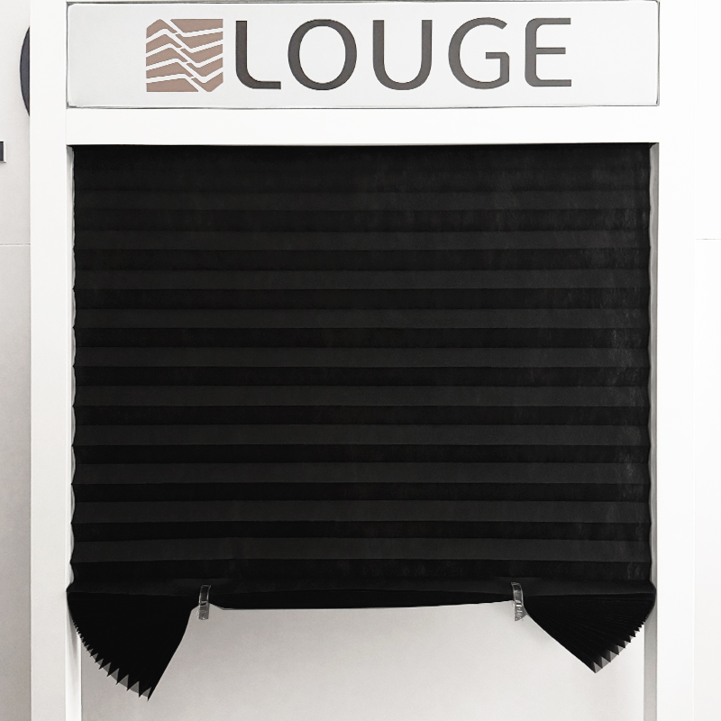 Black Polyester Pleated Shade 6 Pieces / box   90*180cm