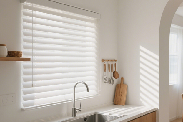 Custom Blinds: Paulownia Wood and PVC Faux Wood Options