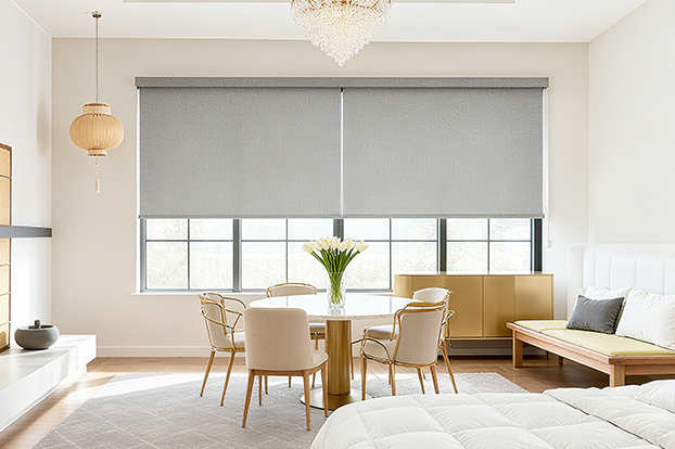 Custom Roller Shades: Blackout and Light-Filtering Fabrics